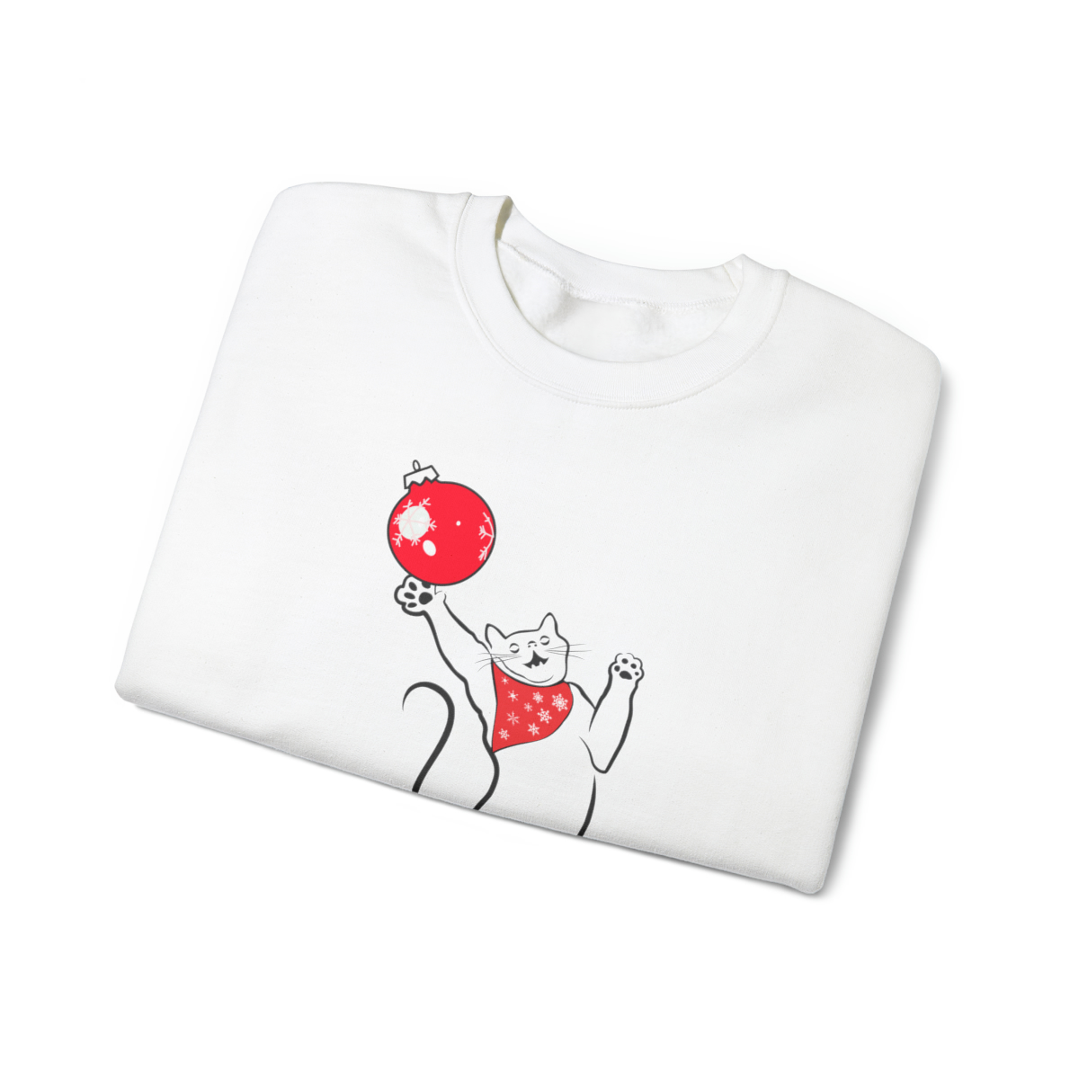 Christmas Cat Unisex Sweatshirt - Image 14