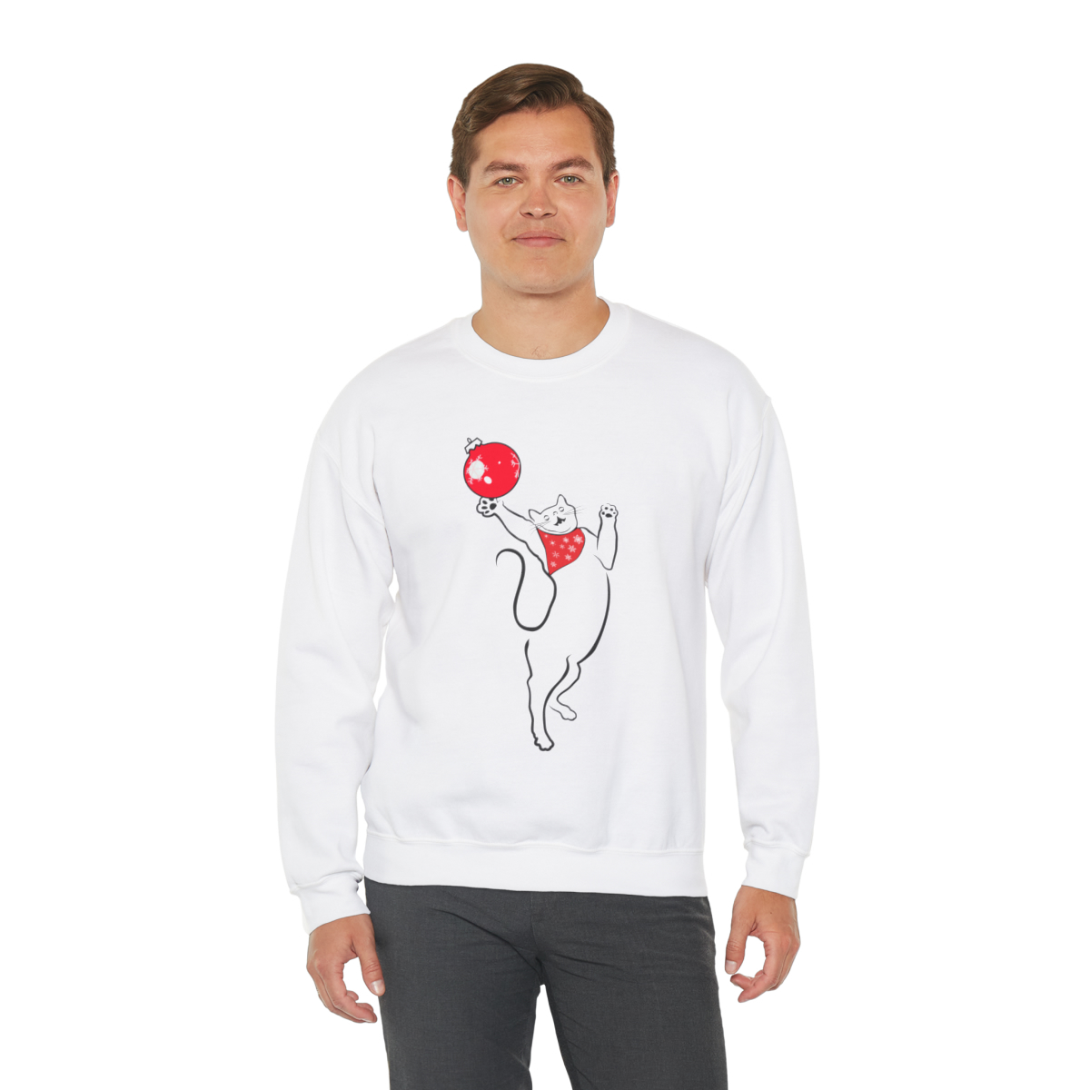 Christmas Cat Unisex Sweatshirt - Image 17