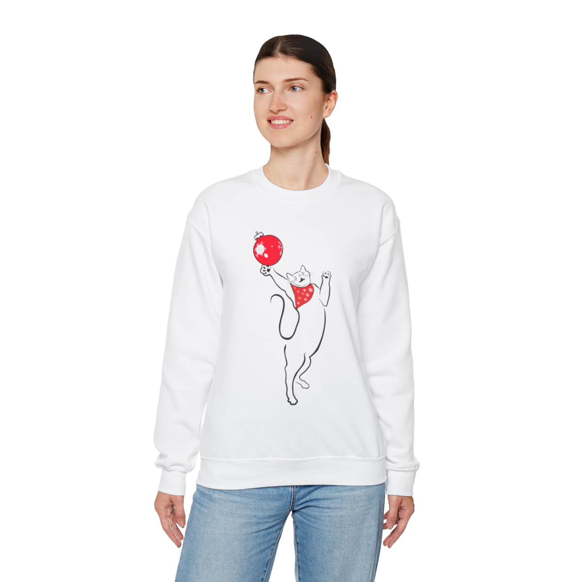 Christmas Cat Unisex Sweatshirt - Image 19