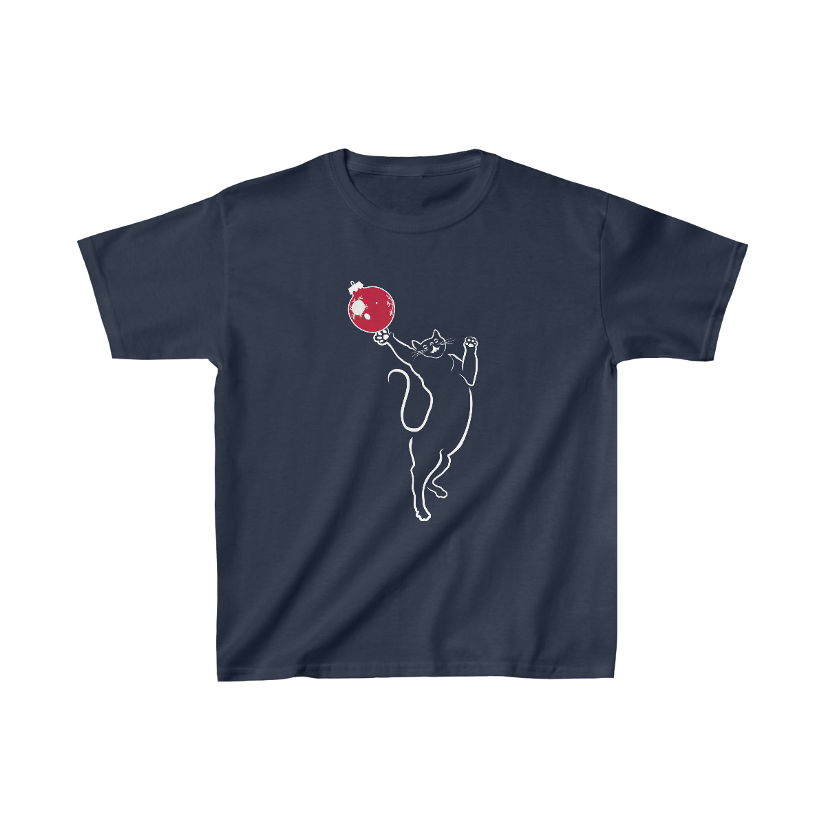 Christmas Cat Kid's Tee - Image 5