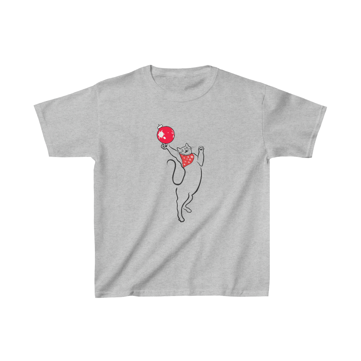 Christmas Cat Kid's Tee - Image 3