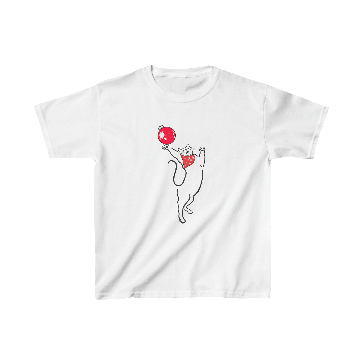Christmas Cat Kid's Tee