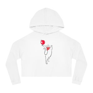 Christmas Cat Crop Hoodie